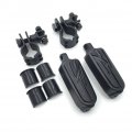 Hk Moto- Highway Flame Foot Pegs Clamps Mounting Bracket For V-star Xvs1300 Xvs650 Xvs950 Xvs1100