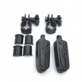 Hk Moto- Highway Flame Foot Pegs Clamps Mounting Bracket For V-star Xvs1300 Xvs650 Xvs950 Xvs1100