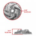 Caltric Water Pump Impeller Compatible With Can-am Outlander 1000 4x4 Efi Dps Xt Xtp 2013-2015