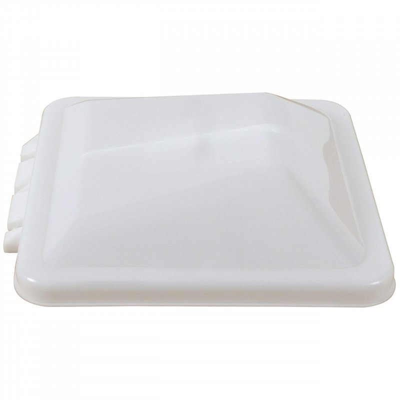 Bvd0449-a01 Wedge Shape Vent Cover 14 In X For Ventadome Rv Roof Vents White Plastic And Aluminum Replacement