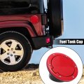 X Autohaux Red Car Gas Fuel Filler Door Cover Tank Cap For Jeep Wrangler Jk Unlimited 2007-2018