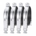 Uxcell Rubber Cushion Strut Clamp 4pcs 6-39 64 Cushioned Rigid Steel Pipe For Mounting Pex Tubing To Channels