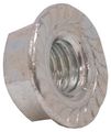 Zinc Serrated Whiz Lock Nuts 3 8 In 16 Alloy Steel Galvanized Silver 20 Pack Model 2413 