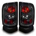 Winjet Wj20-0012-04 Altezza Tail Lights Pair- Black Clear 