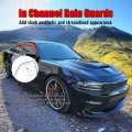 Ikon Motorsports In Channel Window Visors For 2011-2023 Dodge Charger Slim Style Acrylic Smoke Rain Guards Side Wind Deflectors