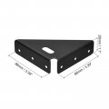 Uxcell 4pcs Angle Corner Brackets 86mm X Cold Rolled Steel Braces Joining Support With Screws For Desk Bed Edge Black