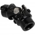 Ocpty Single Universal Steering Black U-joint Shaft 9 16-26 Spline X 3 4 Round Working Angle 35 Degrees