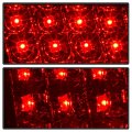 Acanii For 1997-2003 Pontiac Grand Prix Black Smoked Led Tail Lights Brake Lamps Pair Driver Passenger Replacement