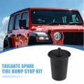 X Autohaux Spare Tire Bumper Stop For Car Accessories Black Jeep Wrangler Jk 2007-2018 Carrier No 55395993ab