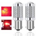 Teguangmei 2pcs 1156 Bau15s Py21w 7507 Car Led Bulbs Red 900lm Super Bright Reversing Brake Tail Stop Rear Fog Signal Light 