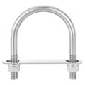Round U-bolts 4 Sets 79mm 3 11 Inner Width 114mm Length M12 304 Stainless Steel U Clamp Bolt With Nuts And Plates For Boat 