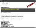 3rd Third Brake Light Lens Compatible With 1999-2006 Gmc Sierra 1500