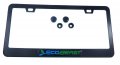 Ecobeast Black On Metal Aluminium Car License Plate Frame Holder