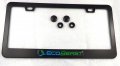 Ecobeast Black On Metal Aluminium Car License Plate Frame Holder