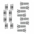 Caltric 8x Front Rear Studs And Flange Nuts Compatible With Polaris Scrambler 500 2x4 4x4 2001-2005 3 8