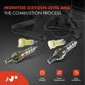 A-premium O2 Oxygen Sensor Compatible With Suzuki Aerio002-2003 2 0l 2004-2007 2 3l Upstream And Downstream 2-pc Set Replace