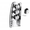 Altezza Euro Style Chrome Tail Light Lamp For 2000-2006 Chevy Tahoe Suburban Gmc Yukon Xl Barn Door Model Driver Passenger Side