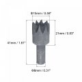 Uxcell 8mm Shank 45 Steel 15mm Dia Plum Dead Center Ejector Pin Drill Chuck With Tip For Mini Cnc Lathe Beads Machine