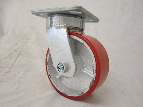 5 X 2 Swivel Caster Kingpinless Polyurethane Wheel On Steel 1100 Lbs Each 4 Tool Box
