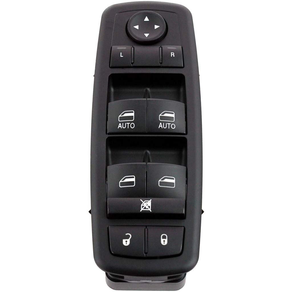 Power Window Switch For Jeep Grand Cherokee 2014 2015 2016 Driver Side Front Black 68184802ac Dws2044