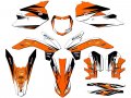 2013-2014 Sx Velocity Orange Senge Graphics Complete Kit For Ktm 