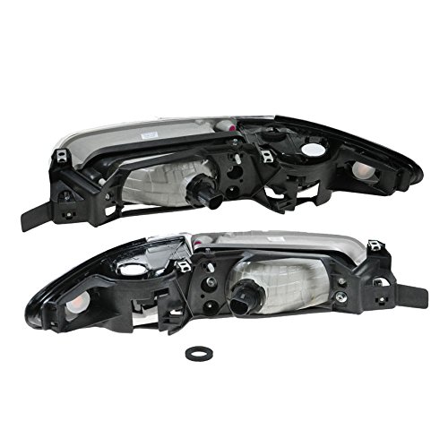 Headlights Headlamps Left Right Pair Set For 97-03 Pontiac Grand Prix