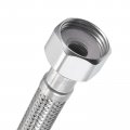 Uxcell Faucet Supply Line Connector 5pcs G1 2 Female X 47 Inch Long Braided 304 Stainless Steel Water Hose Silver Tone