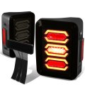 Compatible With 07-17 Jeep Wrangler Led Bar Running Cargo Tail Light 3rd Third Brake Lamp Smoked