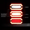 Compatible With 07-17 Jeep Wrangler Led Bar Running Cargo Tail Light 3rd Third Brake Lamp Smoked