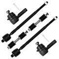 6 Piece Tie Rod End And Sway Bar Link Kit For Mitsubishi Lancer 2002 To 2007 Ev80587 Es3704 K90247 Suspension 