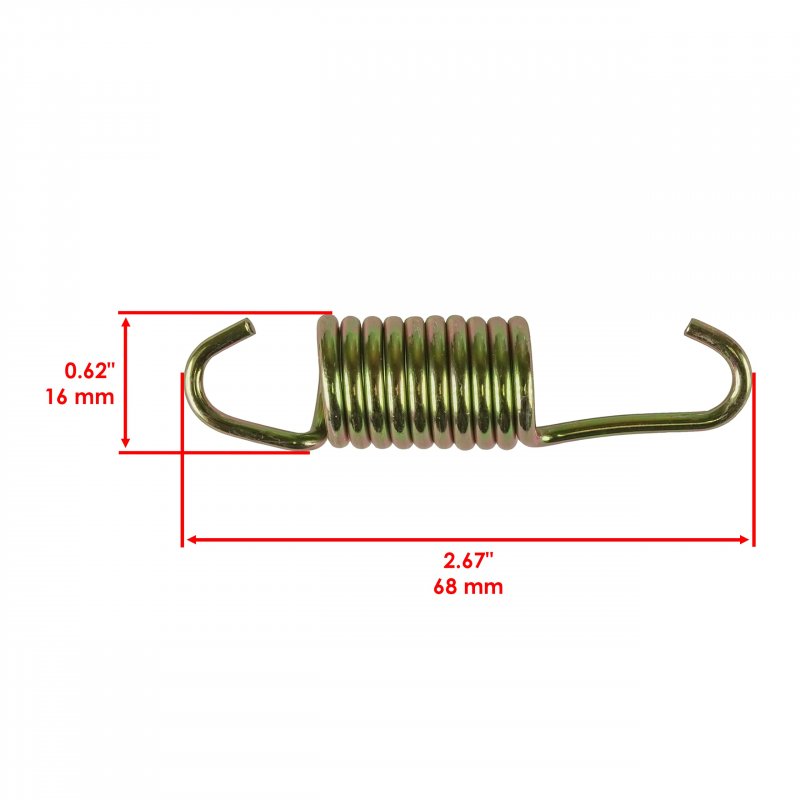 Caltric Exhaust Muffler Pipe Spring For Polaris