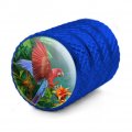 Scarlet Macaw Jungle Valve Stem Caps For Tire Rim Wheel Blue Aluminum Air Covers Schrader Type Valves 4 Pieces