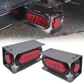 Led Trailer Tail Light Kit 2pcs Red Lens 