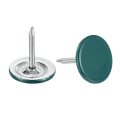 40pcs Upholstery Tacks 11mmx13mm Flat Head Decorative Furniture Nails Thumb Tack For Sofa Headboards Green 