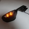 Httmt- Black Rearview Mirrors Led Turn Signals Compatible With Kawasak Ninja Zx10r 2016-2021 2017 2018 2019 P N Mt252-039-bk