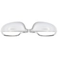 Chrome Rear View Mirror Cover Cap For Vw Golf Mk5 2005 To 2009 Jetta 2011 And Eos 2006 2008 Exterior Door Wing Housing 1 Pair 