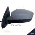 Spieg Vw1320160 Driver Side Mirror Replacement For Volkswagen Jetta 2011-2018 Power Heated Primed Cover 5 Pin Lh