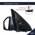 Spieg Vw1320160 Driver Side Mirror Replacement For Volkswagen Jetta 2011-2018 Power Heated Primed Cover 5 Pin Lh