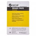 Niche Brake Pad Set For Yamaha Fz6 Fz6r 5vn-25805-00-00 5vx-25806-00-00 Front Rear Organic