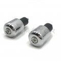 Httmt Mt220-029- Compatible With Chrome Heavy Weighted Bar Ends 6mm Anti Vibration 22mm Handlebar Slugs