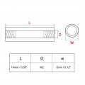 Uxcell 50pcs Brass Round Straight Pcb Pillar Female Thread Standoff Spacer M2x3x14mm