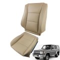 Seat Cover Tan Driver Bottom Top Leather Replacement For Land Cruiser 1998-2007 