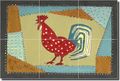 Mr Dandy By Ramona Jan Rooster Chicken Ceramic Tile Mural 18 X 12 Kitchen Shower Backsplash 