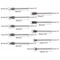 Uxcell Tungsten Carbide Rotary Files 1 8 Shank Double Cut Cylindrical Radius End Burrs Tool 4 Dia For Die Grinder Drill Bit