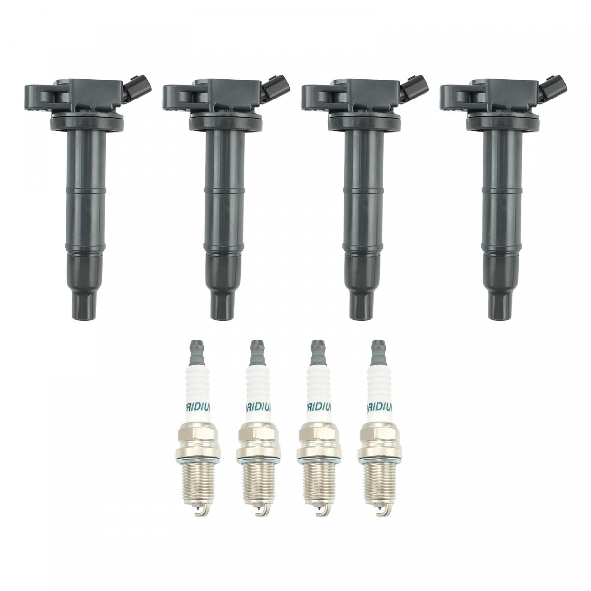 Uf333 4x Ignition Coil Iridium Spark Plug Fits For Toyota Camry 2 4l 2002-2011