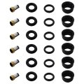 V6 Fuel Injector Service Repair Kit O-rings Filters Seals Pintle Caps 6 Sets