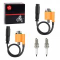 2 Set Ignition Coil Pack Spark Plug Cap For Kawasaki Teryx4 800 Kr 800 Krf800 2014-2022 750 Kr Teryx Krf750 2009-2013 Brute 