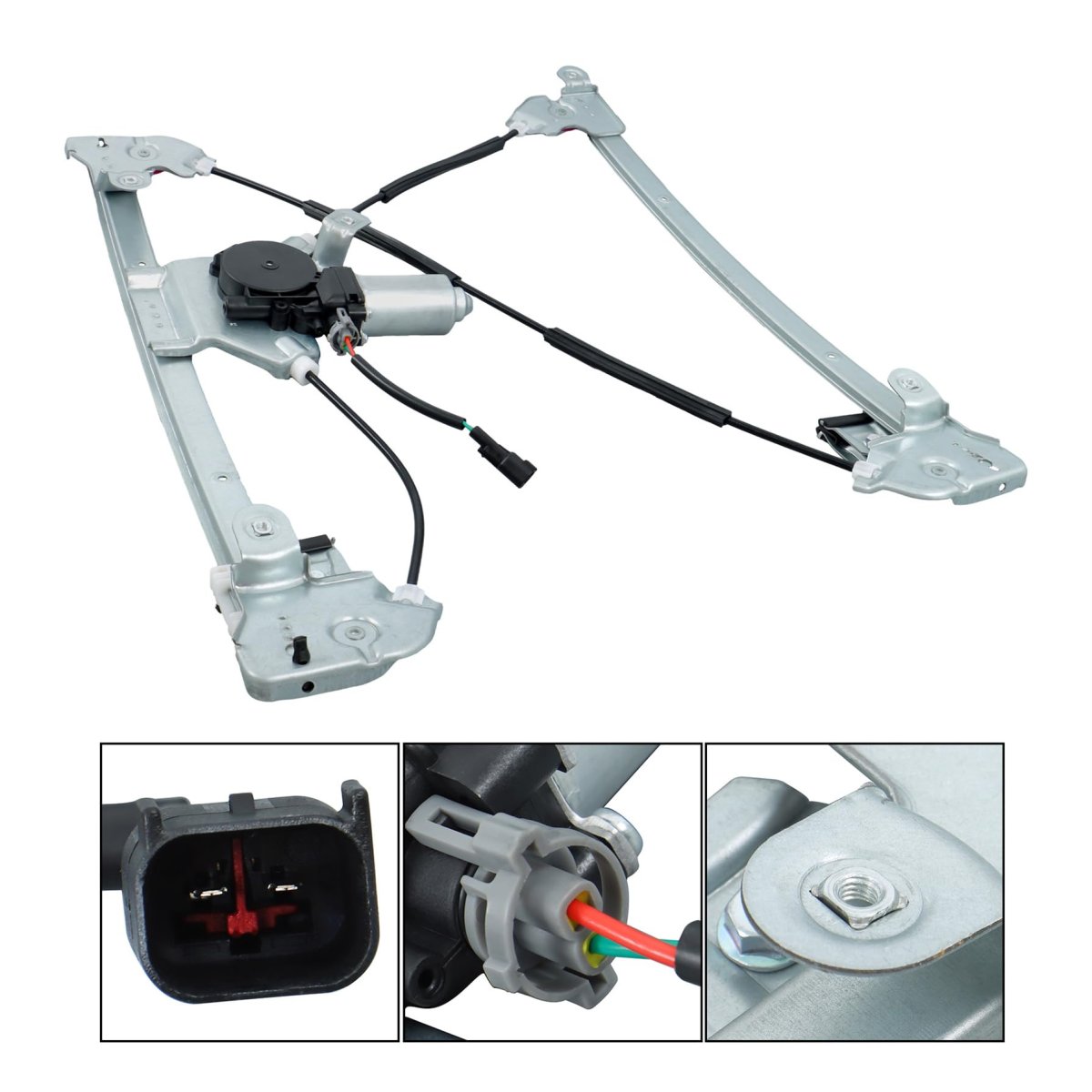 Front Passenger Side Power Window Regulator With Motor Replacement For 2004-2008 F150 Truck 2006-2008 Mark Lt 4l3z1523200ba