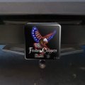 Freedom Choppers Motorcycle Patriotic American Flag Eagle Bike Tow Trailer Hitch Cover Plug Insert