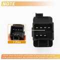 Front Right Passenger Side Power Window Switch Control No 25828894 For Chevrolet Impala 2009-2013 Black